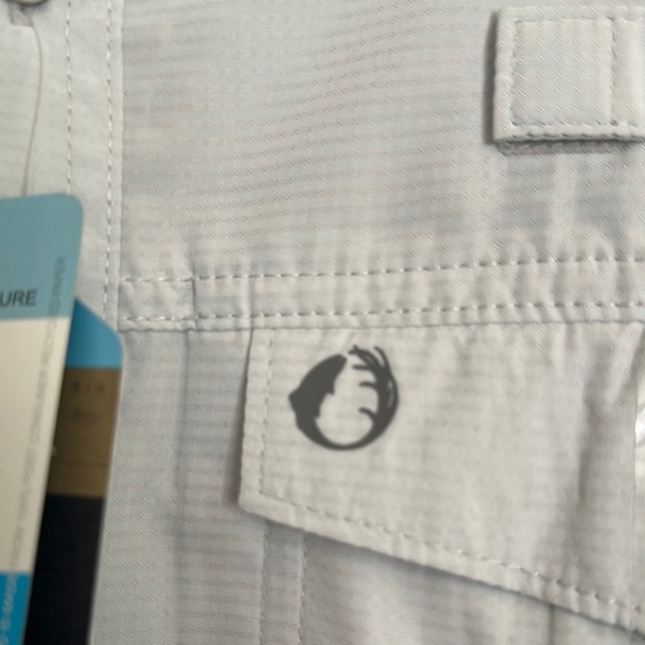 White Casual Button Down Shirt Lightweight Cotton Blend - Picture 8 of 9